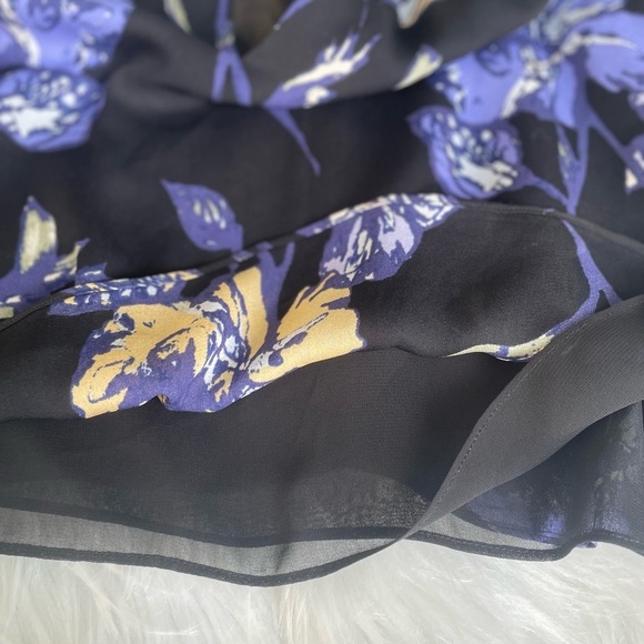 Ramy Brook Printed Puff Sleeve Blouse - Floral Print - Size Medium? - Picture 7 of 9